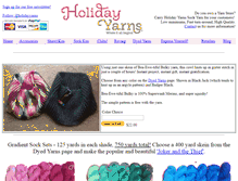 Tablet Screenshot of holidayyarns.com